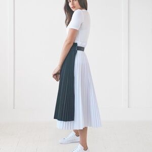 Unaya pleated wrap skirt